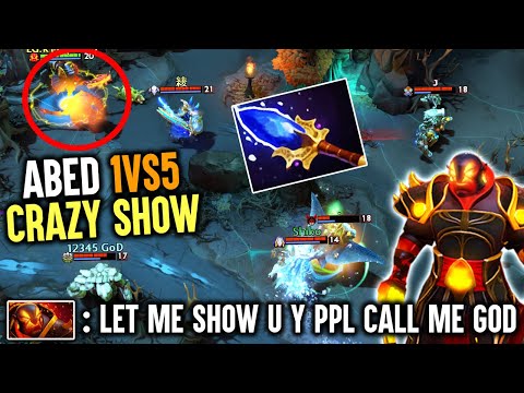 Abed 11000 MMR God Epic 1vs5 - Dancing Ember Enemy Cant Do Shit Dota 2