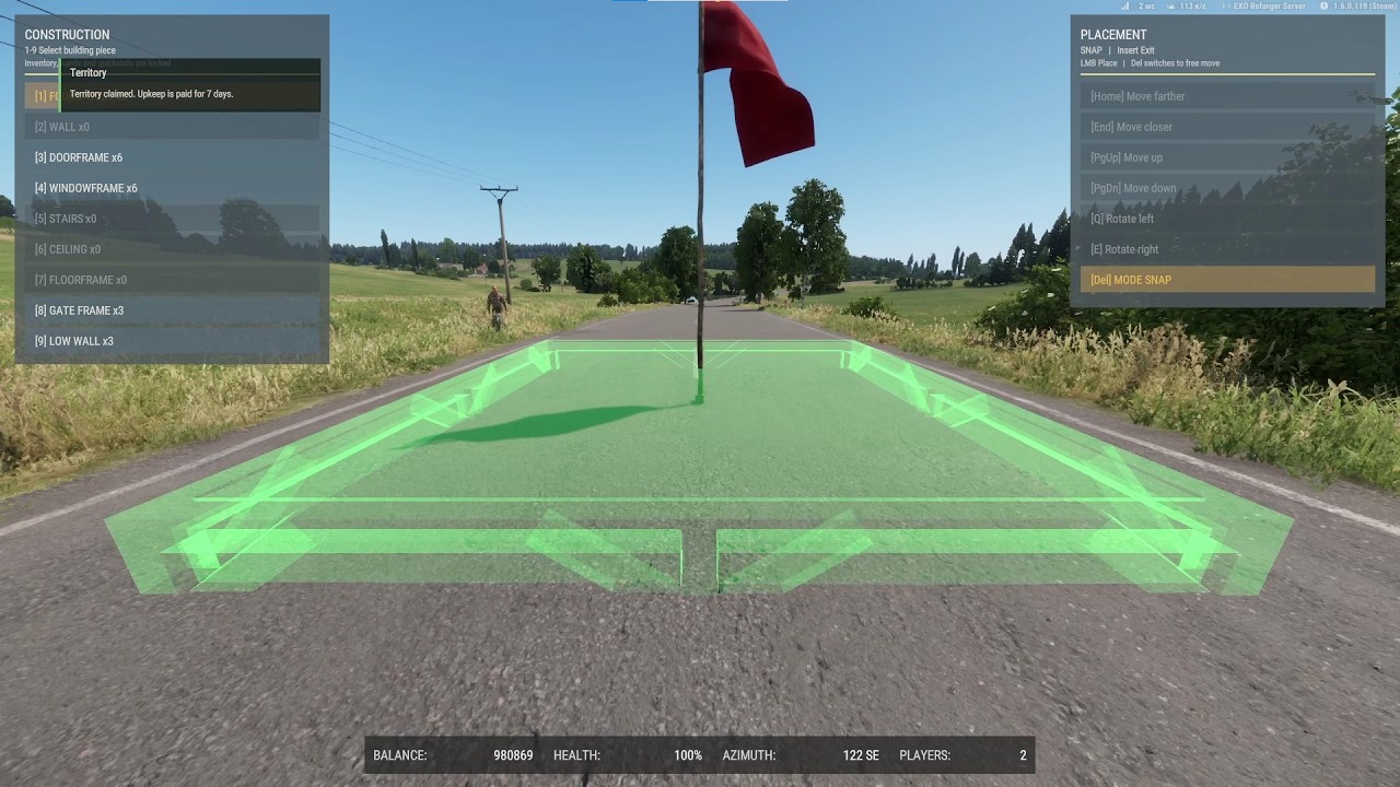 Devblog #6: Territory & Base building updates & Code lock | Arma Reforger | EXO Mode