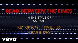 Aaliyah - Read Between The Lines (Karaoke)
