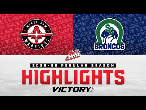 Swift Current Broncos at Moose Jaw Warriors 11/22 | WHL Highlights 2025-26