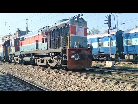 (12038) Shatabdi Express (Ludhiana - New Delhi) Via (Dhuri) With (LDH) WDM3A Locomotive.!! Video
