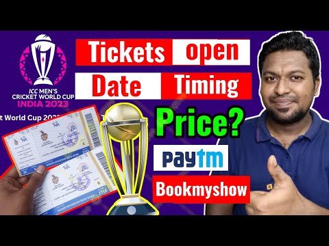 World Cup 2023 Tickets Booking date/Timing | ICC ODI World Cup Tickets Booking Kaise kare online