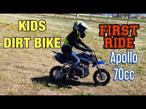 9 YEAR OLD GIRL FIRST DIRT BIKE RIDE | APOLLO 70cc | HOW TO RIDE A DIRT BIKE |FILIPINO AMERICAN LIFE