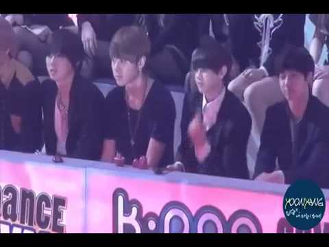 B2ST's KiKwang & Yoseob enjoying 2NE1's Fire