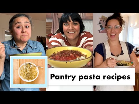Professional Cooks Demonstrate 13 Different Ways To Make Interesting Pasta With What's In Your Pantry