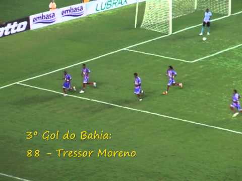 Primeiro Gol de Tressor pelo Bahia. Bahia 3 X 0 Ipitanga (3/2/11)