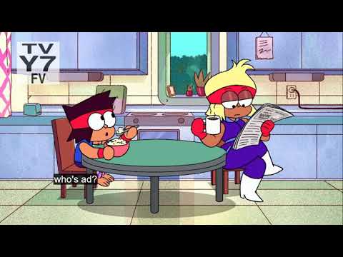 K.O. finds out that LaserBlast is his father!