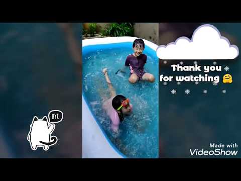 Bestway pripučiamas baseinas, mėlynas 262x175x51cm (54006) video
