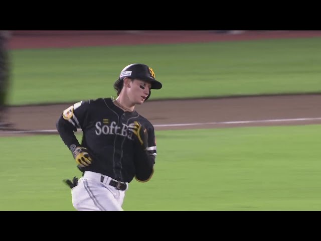 【6回表】初球を捉えた!! ホークス・正木智也 第6号ソロホームランで貴重な追加点を奪う!!  2024年9月11日 東北楽天ゴールデンイーグルス 対 福岡ソフトバンクホークス