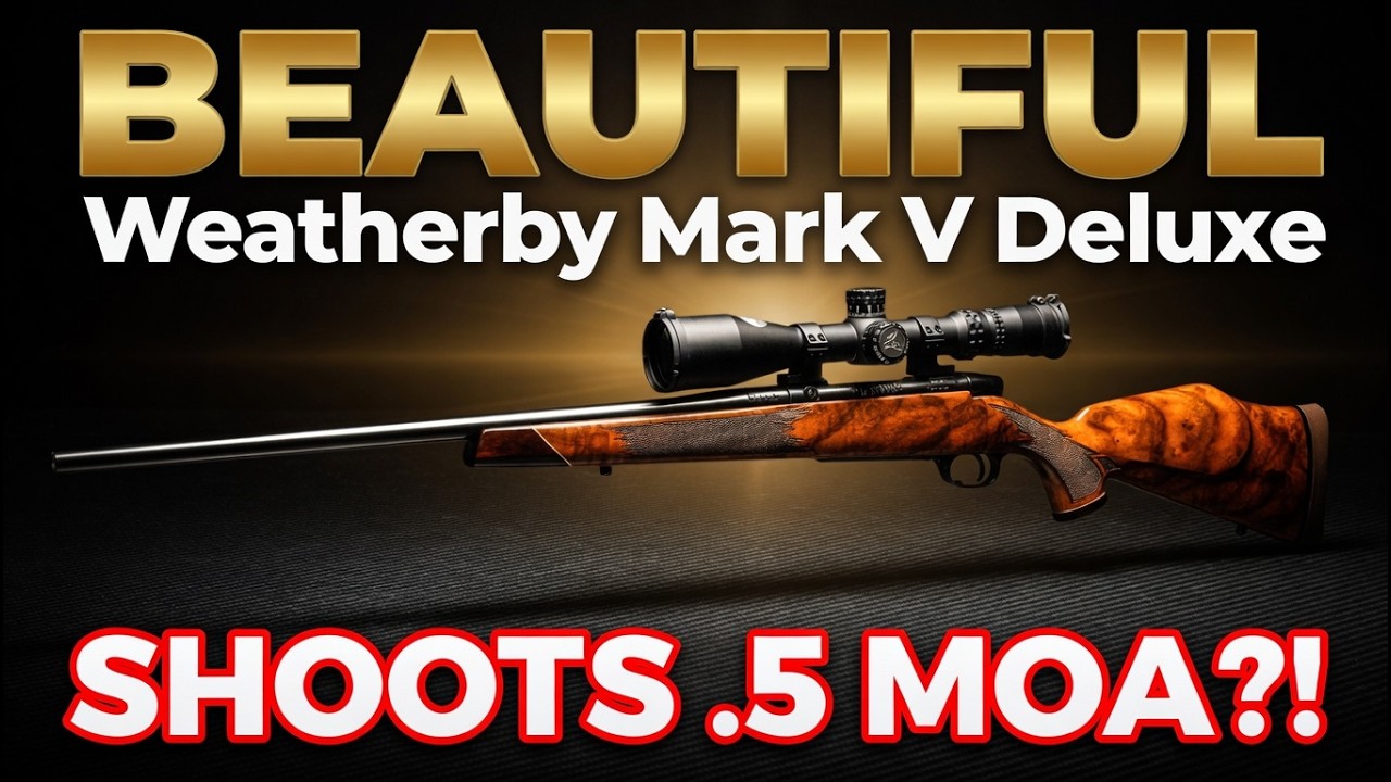 BEAUTIFUL Weatherby Mark V Deluxe Shoots .5 MOA w/Barnes VOR-TX?!