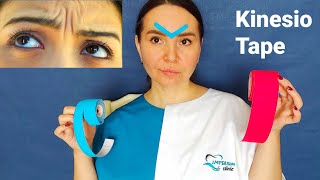 How to GET RID of Forehead Wrinkles Overnight | Facial Taping Tutorial | Frown Lines | Kinesio tape