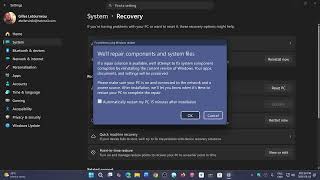Windows 11 What is fix problems using Windows update option in Recover