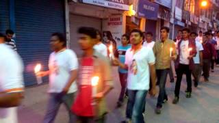 preview picture of video 'Candle march by students of NIT Hamirpur on Shahidi divas..'