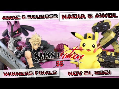 aMac & Scubbss (R) vs. NadiA & AWOL (Y) - Winners Finals - Smashkatoon 55