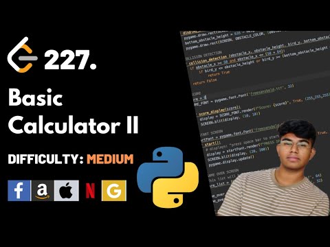 Basic Calculator Ii Leet Code 227 Theory Explained Python Code
