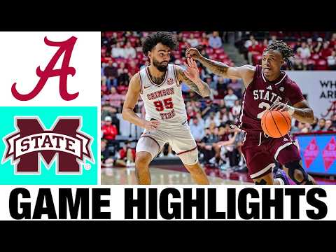 #17 Alabama vs Mississippi State Highlights | Men's Basketball | College Basketball 2026