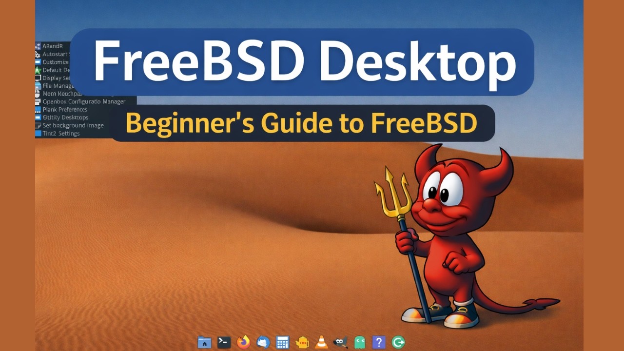 FreeBSD as a Desktop in 2026 – Surprisingly Good! (BSD for Beginners)