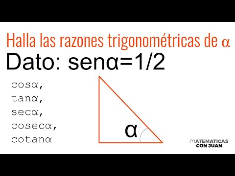 RAZONES TRIGONOMÉTRICAS DADO senx=1/2.