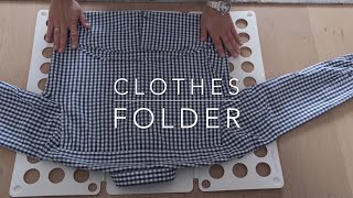 How to use a clothes folder