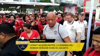 B SPORT – Lewat #ILoveUnited, 2 Legenda MU Nobar dengan Fans di Jakarta