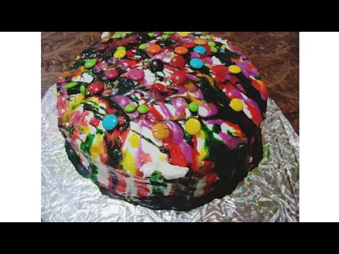 🌈 Rainbow cake recipie by Mateen Latif 😋birthday special cake recipie