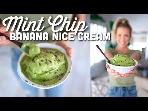Easy Mint Chip Ice Cream | Raw Vegan