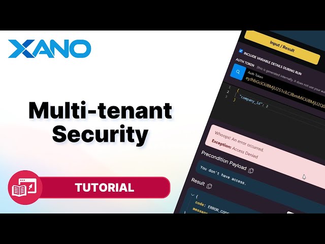 Multi-tenant Security