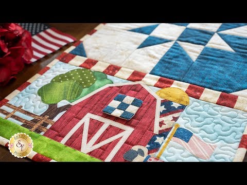 Easy Pieced Table Runner Series - July | a Shabby Fabrics Tutorial
