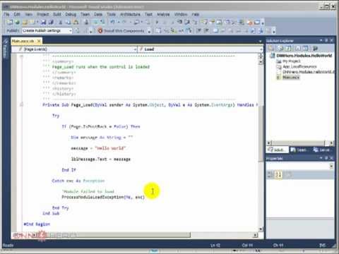 DotNetNuke Tutorial - How to debug your module in DotNetNuke - Video #252