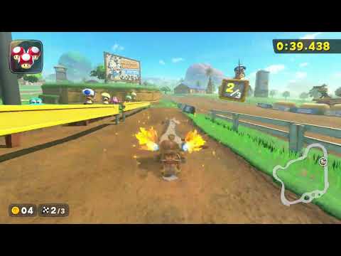 Moo Moo Meadows - 1:53.944 - Kins0 (Mario Kart World world record)