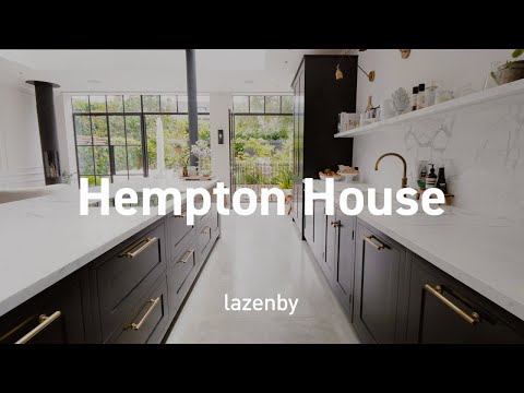 Polished concrete floor paired with natural and industrial materials