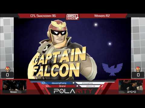 CFL Smackdown 116 WiiU - Nyroc (Falcon) vs A*G*O (Falcon) - Winners R2