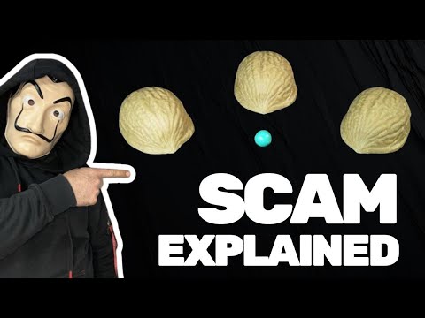 THE FAMOUS 3 SHELLS AND BALL SCAM REVEALED! #scam #tricks #foryou #magic