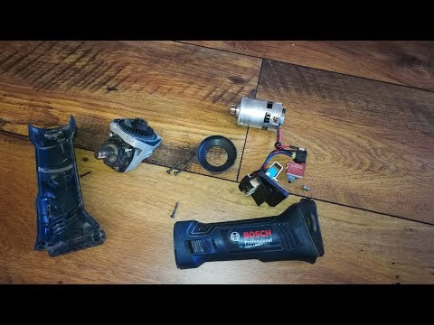 Dismantling cordless angle grinder Bosch GWS 18-125 V-Li 060193A30L
