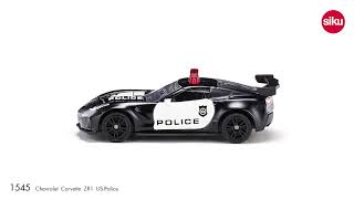 SIKU Blister - Polizei Chevrolet Corvette ZR1