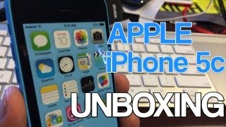 preview picture of video 'Apple iPhone 5c Unboxing'