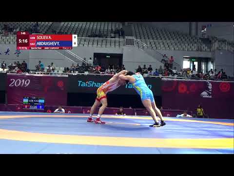 1/4 FS - 92 kg: A. SOLIEV (UZB) v. Y. ABDRASHEV (KAZ)