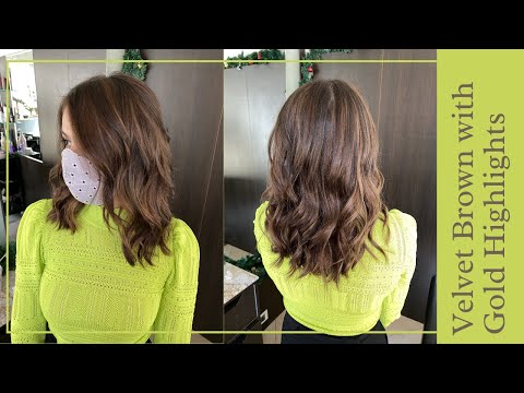 Hair Colour In Goa ft. Kimberlee Salon & Spa | Velvet Brown with Gold Highlights