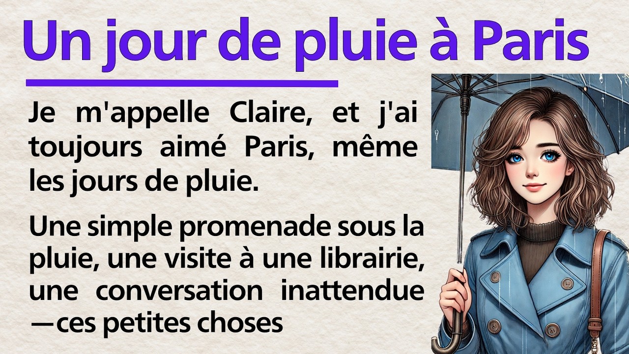 🌧️ A Rainy Day in Paris | Learn French for Beginners with a Simple Story | Frenchy Tales