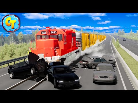 Train Accidents Derailments ✅ Autobahn High Speed RAMPAGE! ✅ BeamNG DRIVE