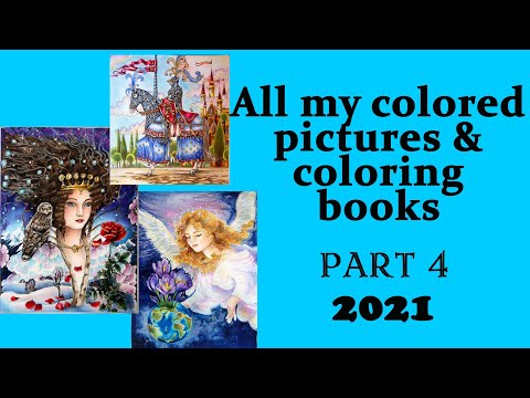 Part 4 - T.Tomic, K.Craft, Beauty of Horror All pictures and #coloring books '21#adultcoloring