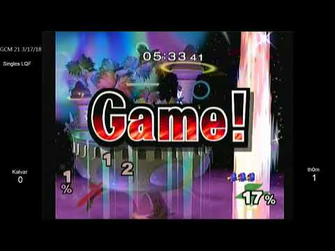 GCM 21 SSBM - Kalvar (Marth) vs. th0rn (Falco) - Melee LQF