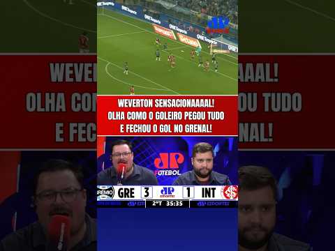 WEVERTON SENSACIONAAAAL! OLHA COMO O GOLEIRO DO GRÊMIO BRILHOU E PEGOU TUDO CONTRA O INTER!