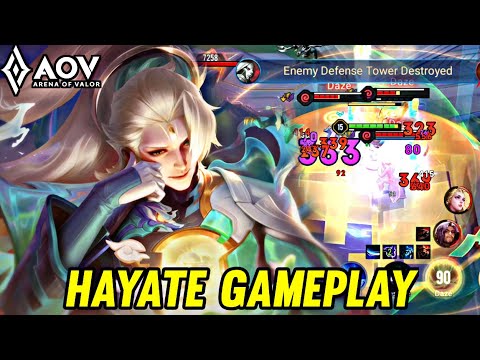 AOV : HAYATE GAMEPLAY | UNBEATABLE - ARENA OF VALOR LIÊNQUÂNMOBILE ROV