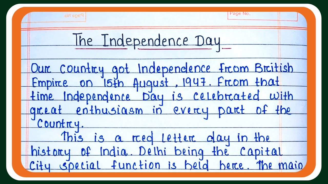 Essay On Independence Day in engish | Independence day Essay Writing in English | 15 August essay