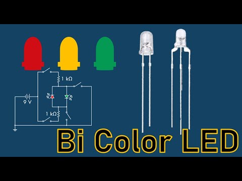 Bi Color LEDs | Working and Circuit Diagram of Two and Three Legged Bi Color LED