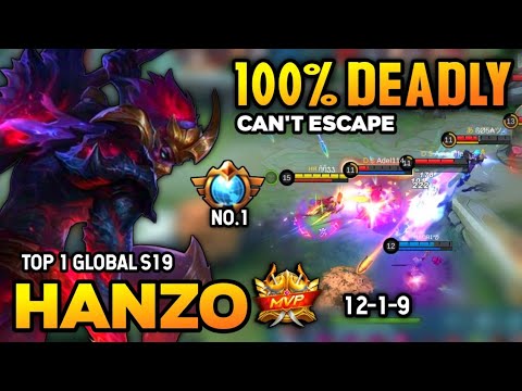 HANZO BEST BUILD 2021 | TOP 1 GLOBAL HANZO GAMEPLAY | MOBILE LEGENDS✓