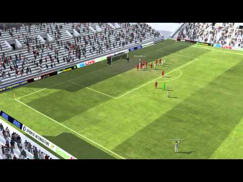 Gol de falta de neymar - Santos 2 x 0 Internacional