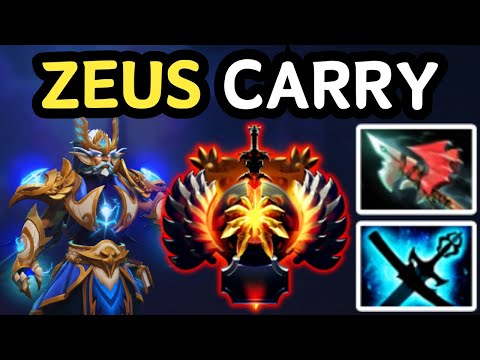 🔥 THE SHOCKING DPS GOD — ZEUS CARRY RIGHT CLICK BUILD | DOTA 2 🔥