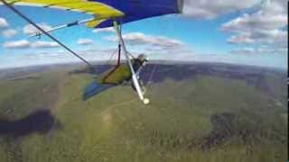 preview picture of video 'Hang Gliding Hyner View State Park PA 9-27-2013 ugly landing'